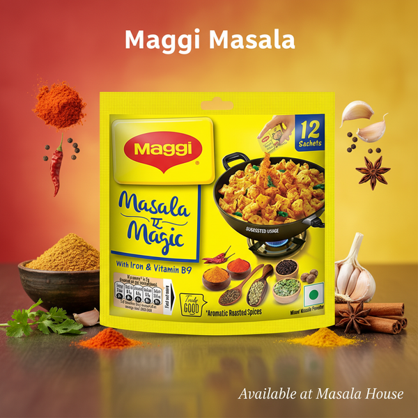 Maggi Masala-Ae-Magic With Some Garlic and Star Anise and Whole Spices